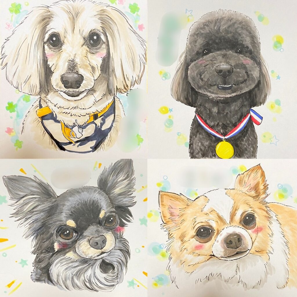 犬の似顔絵