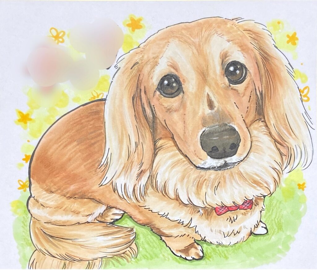 ダックスの似顔絵